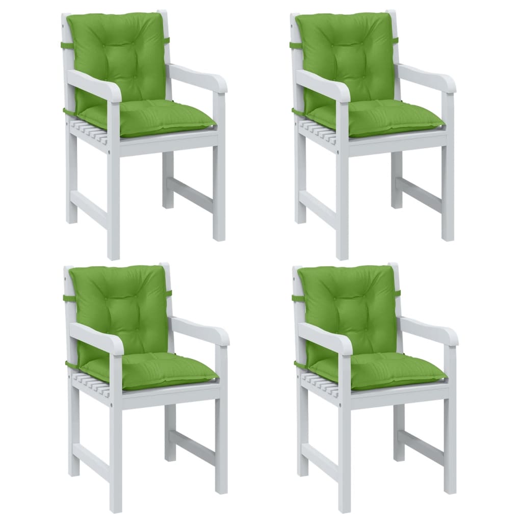 Niedriglehner-Auflagen 2 Stk Melange Anthrazit 100x50x7cm Stoff