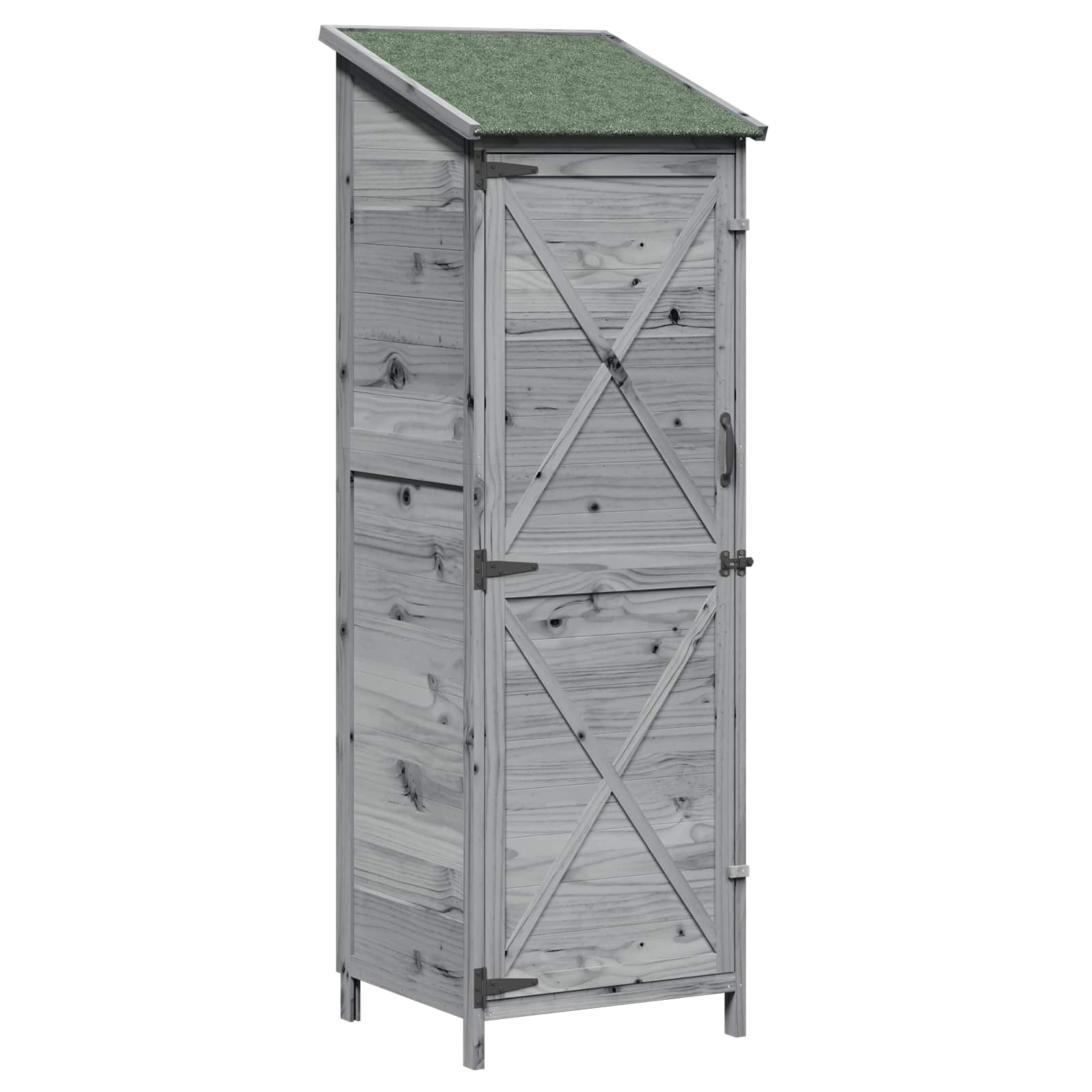 Gartenschuppen Natur 59,5 x 56 x 113,5 cm Massivholz aus Fichte