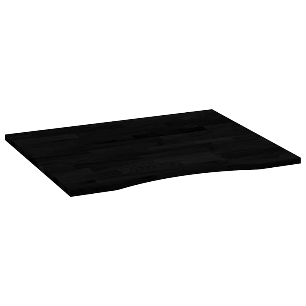 Schreibtischplatte Unbehandelt 80x50x2,5 cm Massivholz Eiche