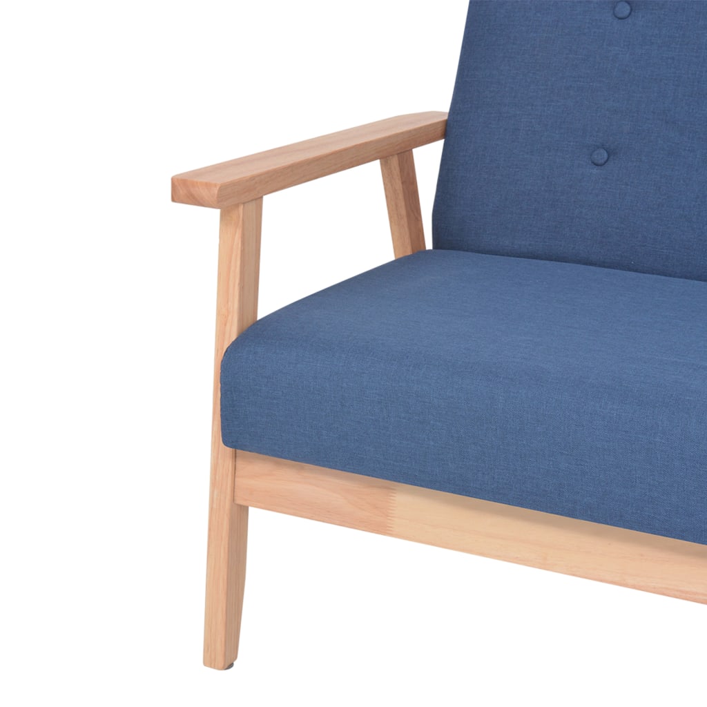2-Sitzer-Sofa Stoff Hellgrau