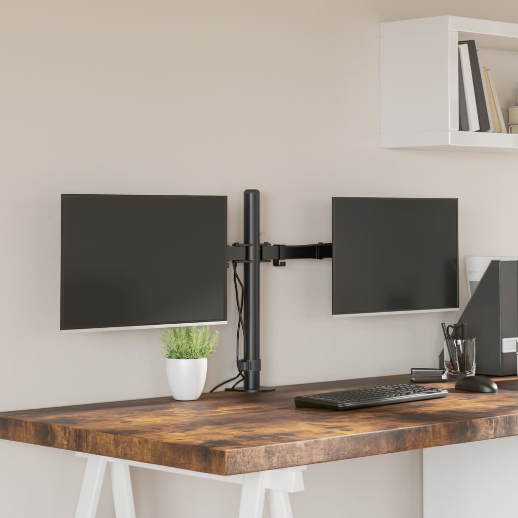 Monitorhalterung Schwarz Stahl VESA 75/100 mm