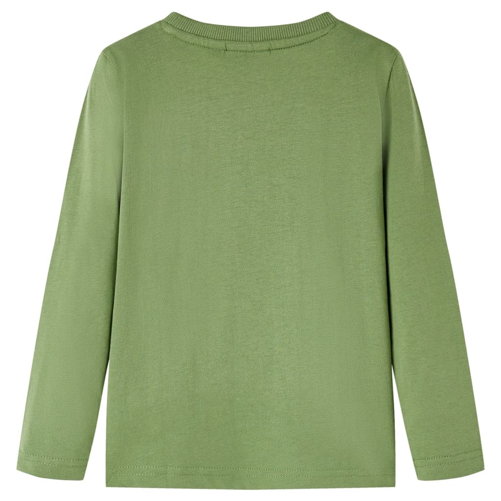 Kinder-Langarmshirt Helles Khaki 128