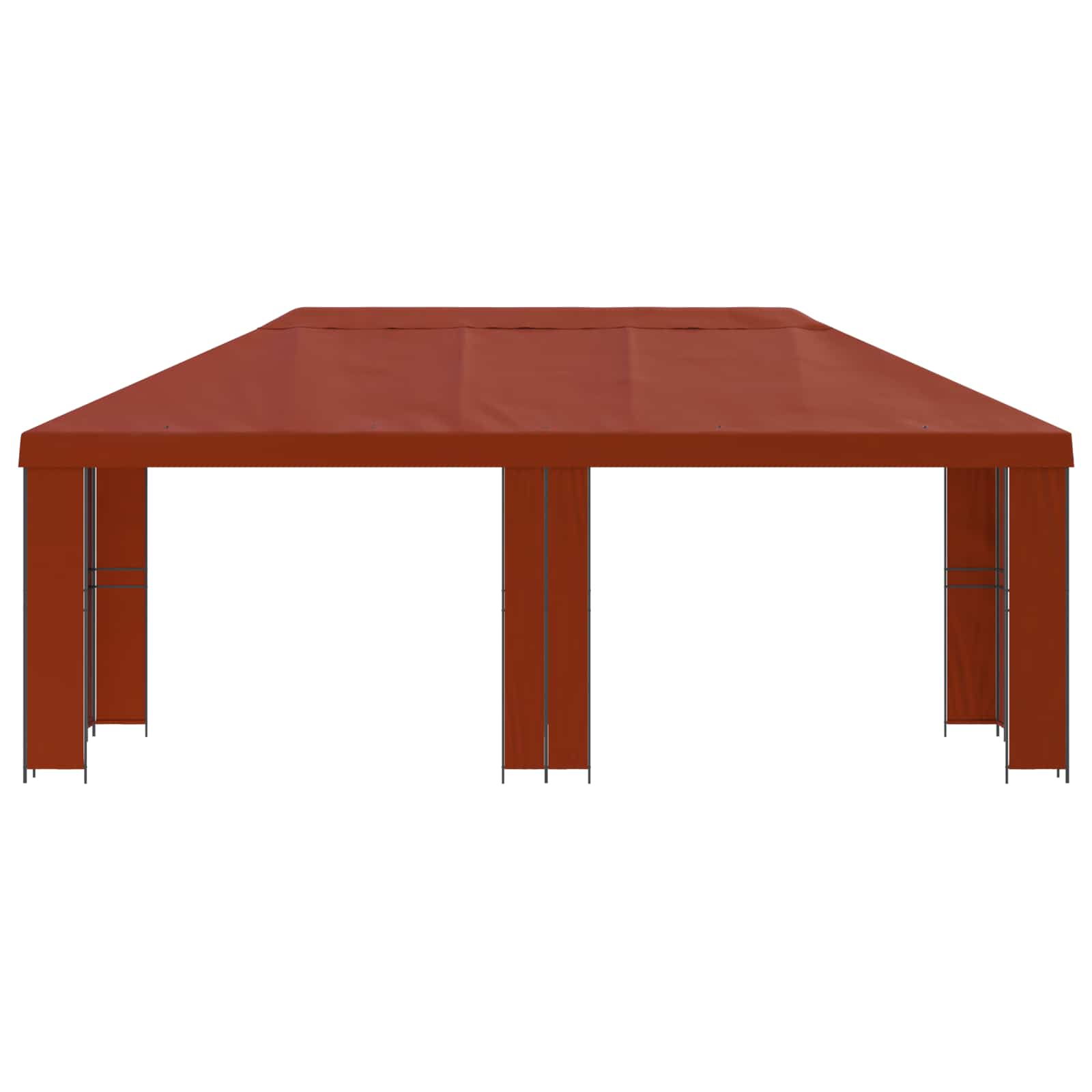 Garten Pavillon 6 x 3 m Beige Polyester und Stahl 190