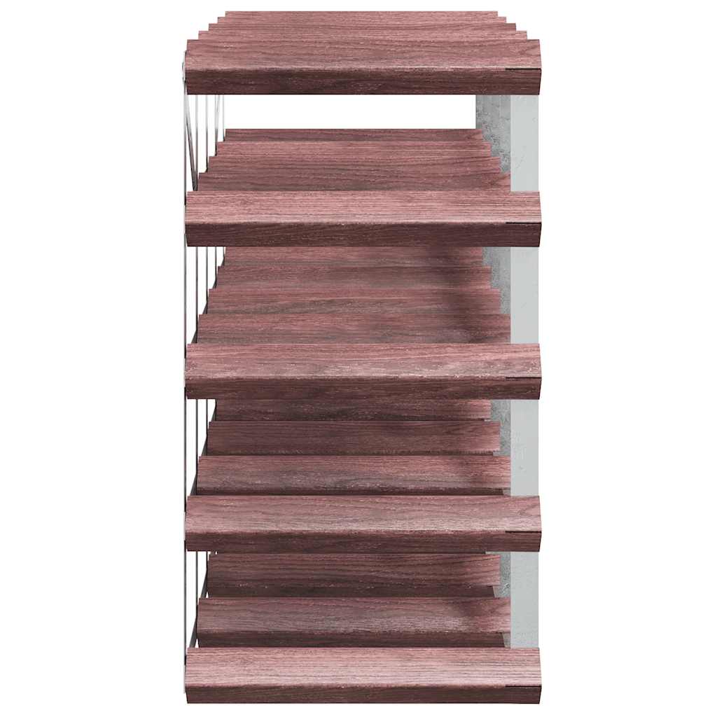 Weinregal für 42 Flaschen Braun Massivholz Kiefer