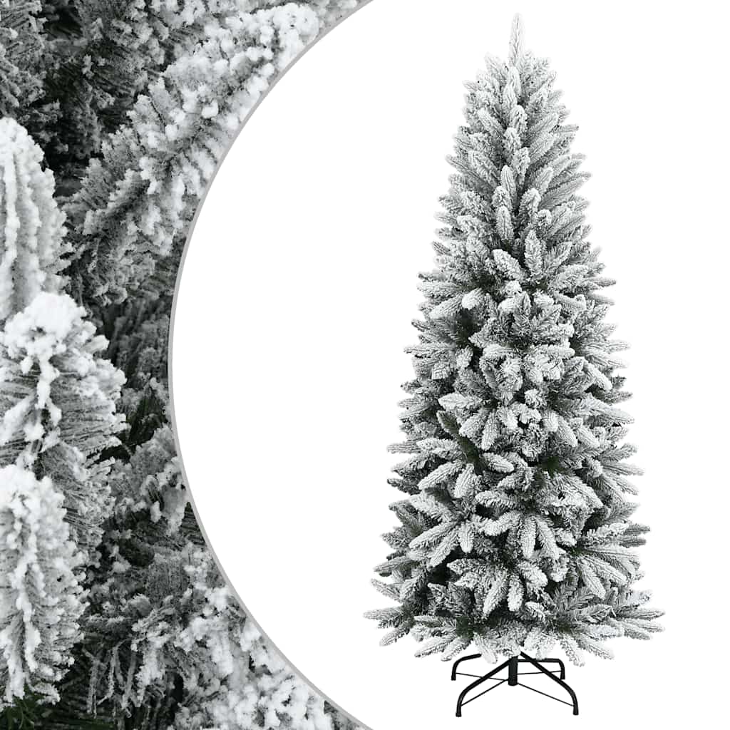 Künstlicher Weihnachtsbaum mit 150 LEDs mit Ständer Weiß 120 cm