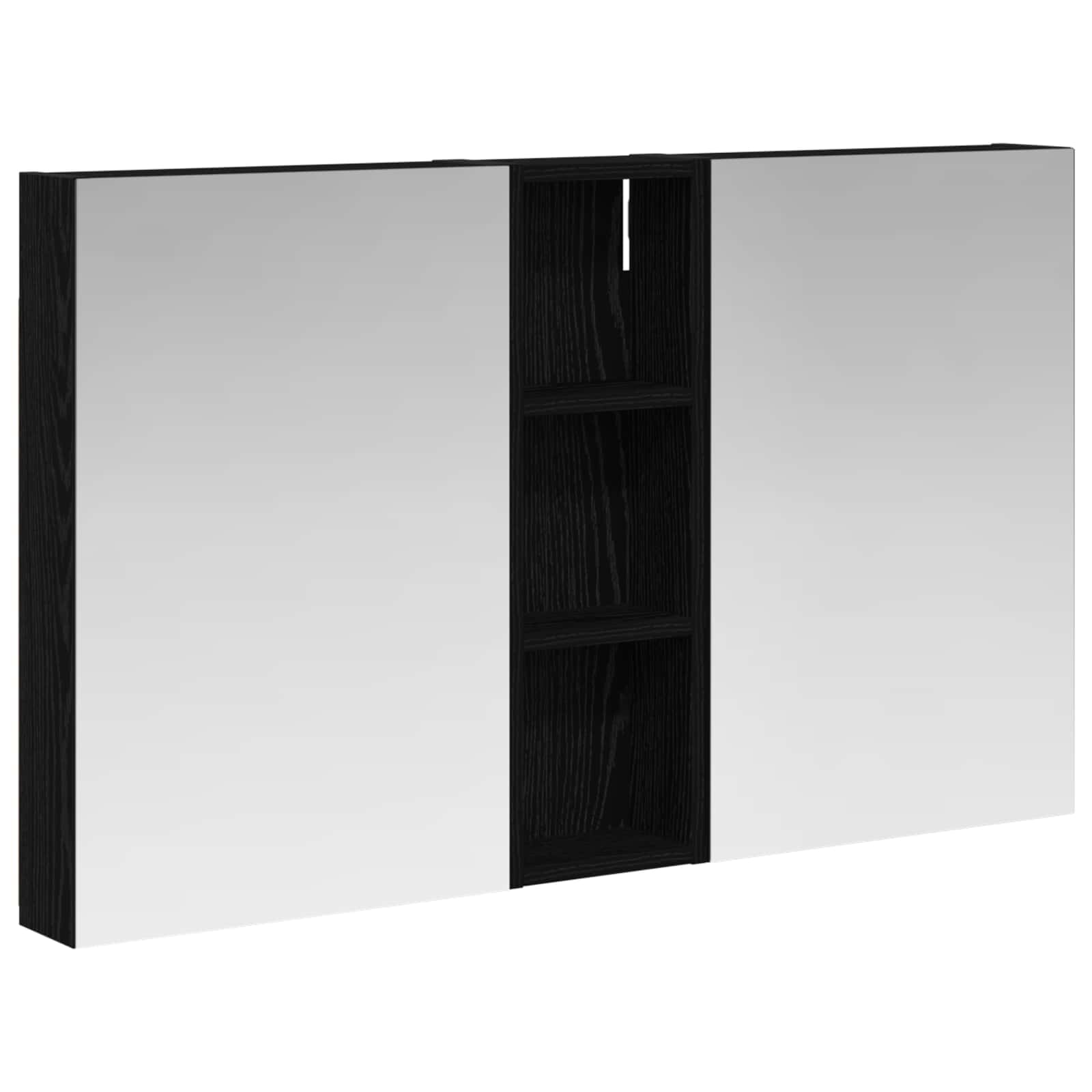 Badezimmerschrank-Set 3 pcs 80 x 10,5 x 50 cm Holzwerkstoff