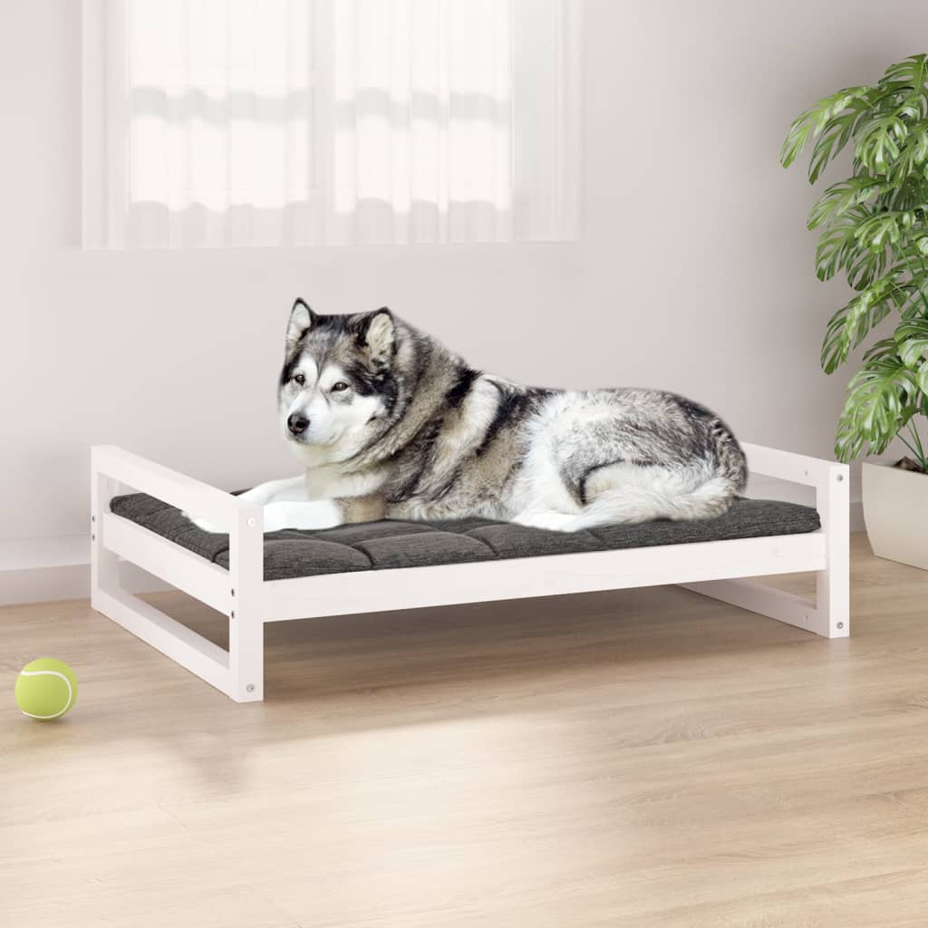 Hundebett 55,5x45,5x28 cm Massivholz Kiefer