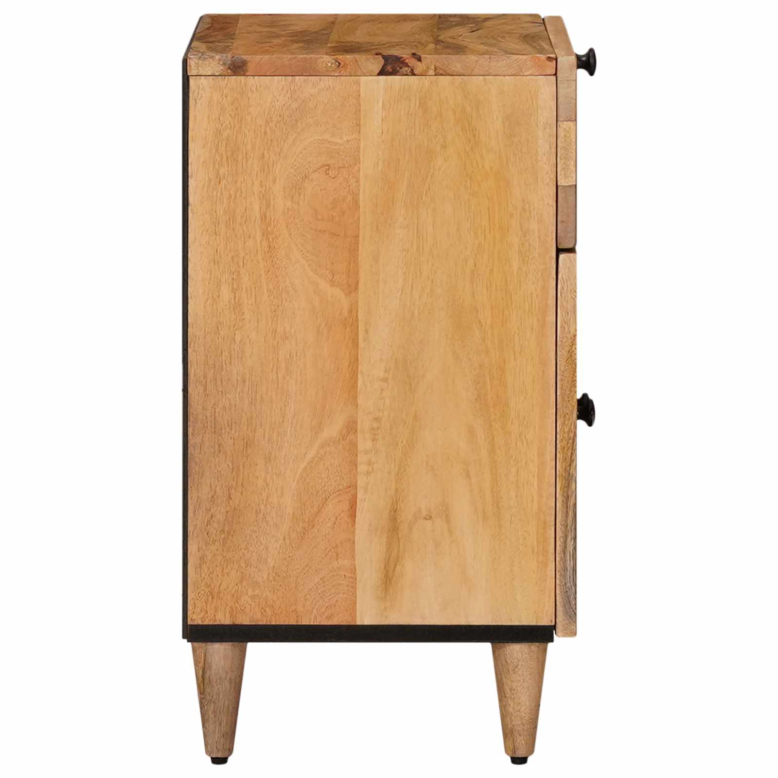 Nachttisch Braun 50 x 33 x 60 cm Massivholz Mango