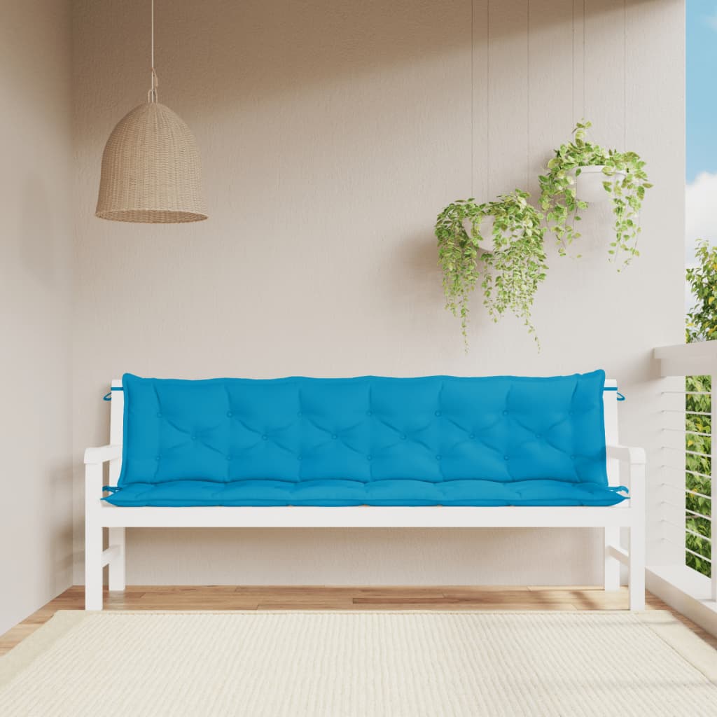 Gartenbank-Auflagen 2 Stk. Königsblau 100x50x7 cm Oxford-Gewebe