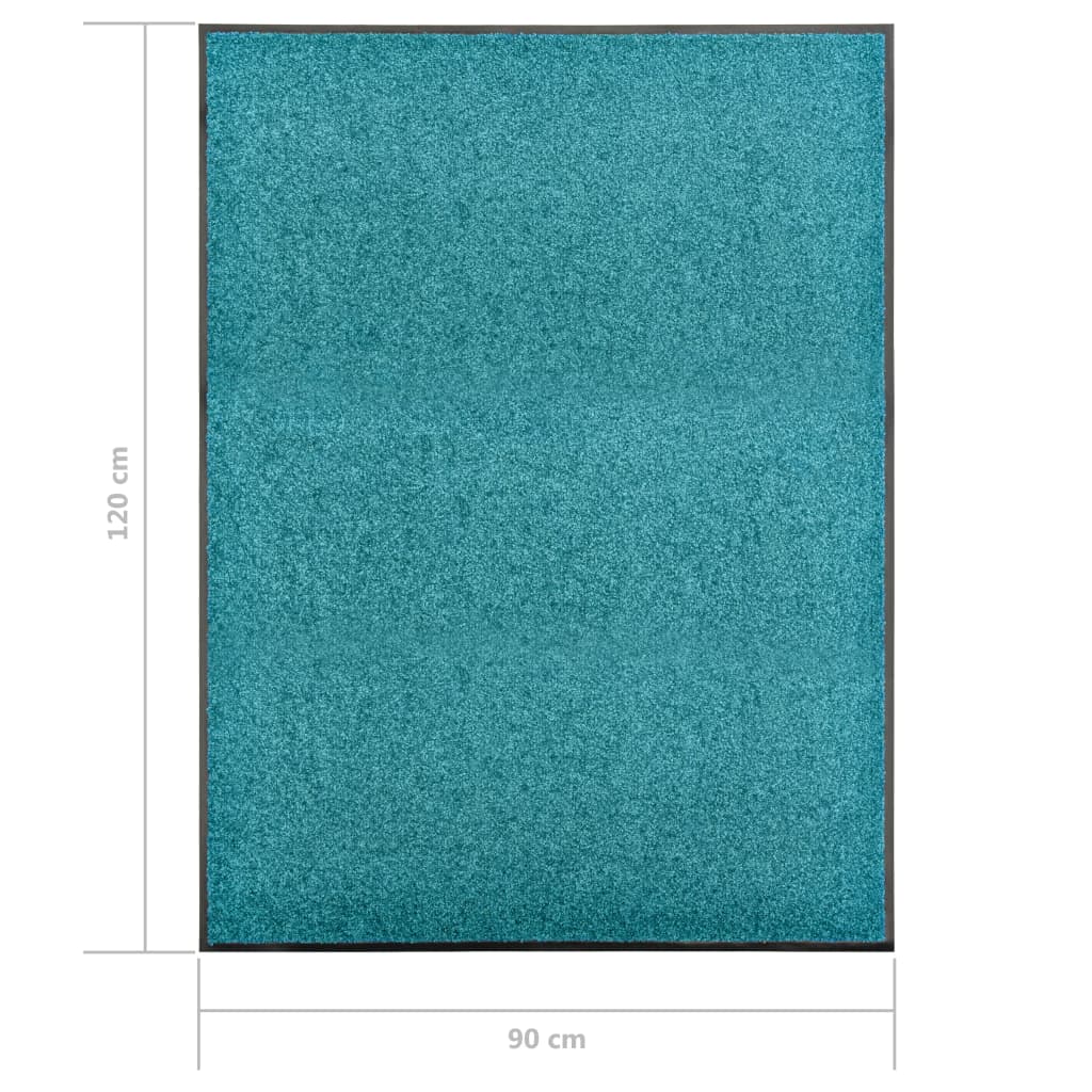 Fußmatte Waschbar Anthrazit 120x180 cm