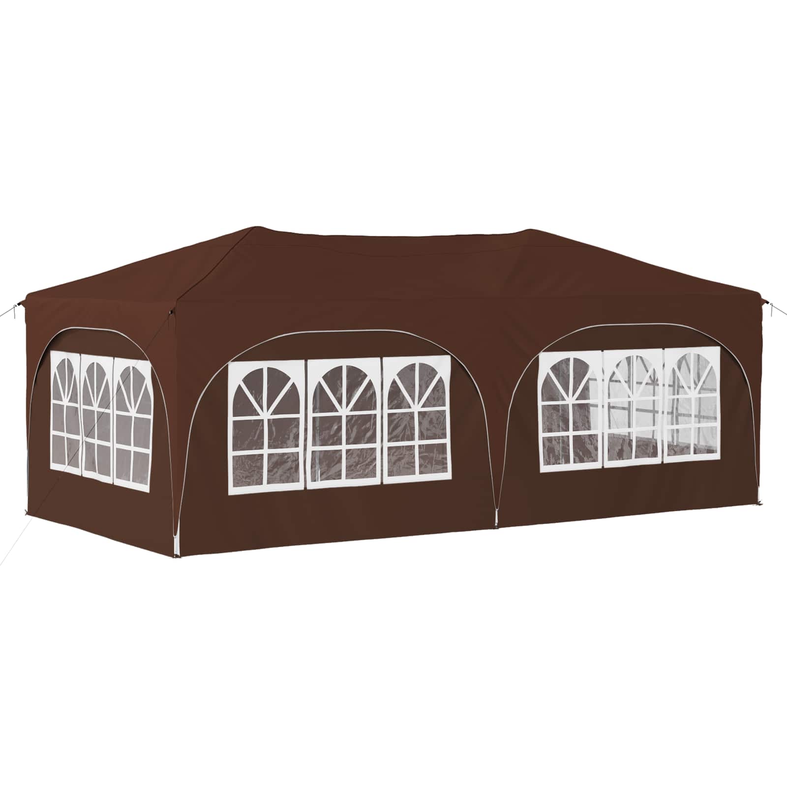 Pop-up Partyzelt 575 x 288 x 245 cm Creme Oxford-Stoff