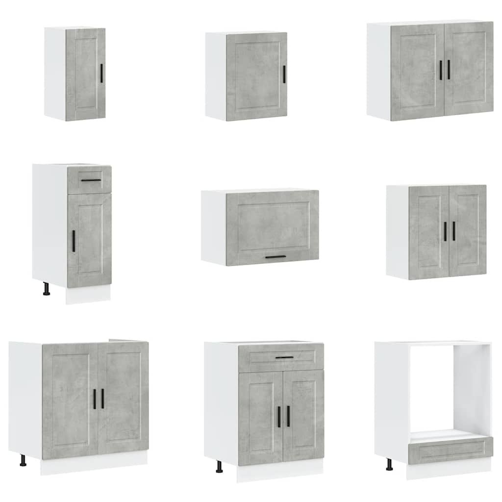 14-tlg. Küchenschrank-Set Porto Weiß Holzwerkstoff