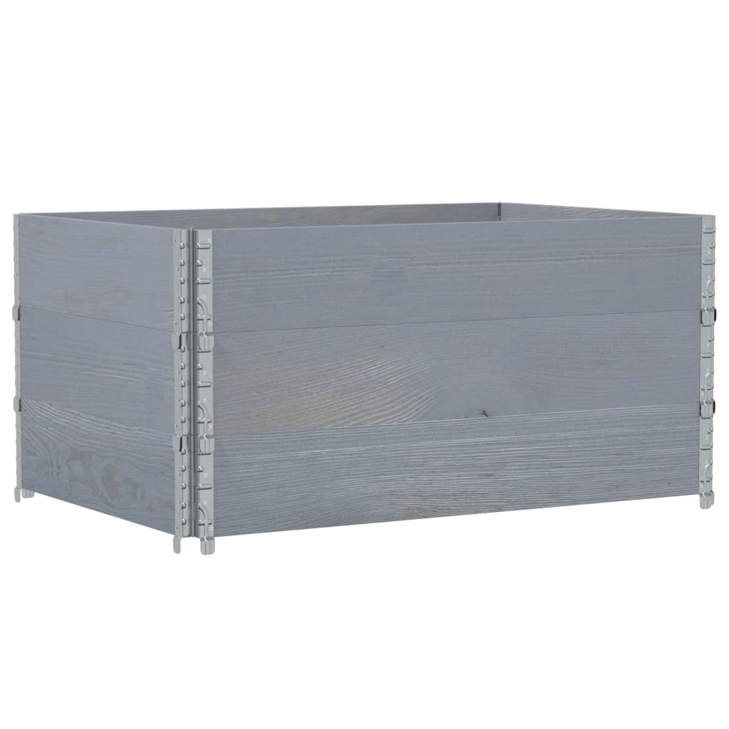 Pflanzkasten Grau 150x100 cm Massivholz Kiefer