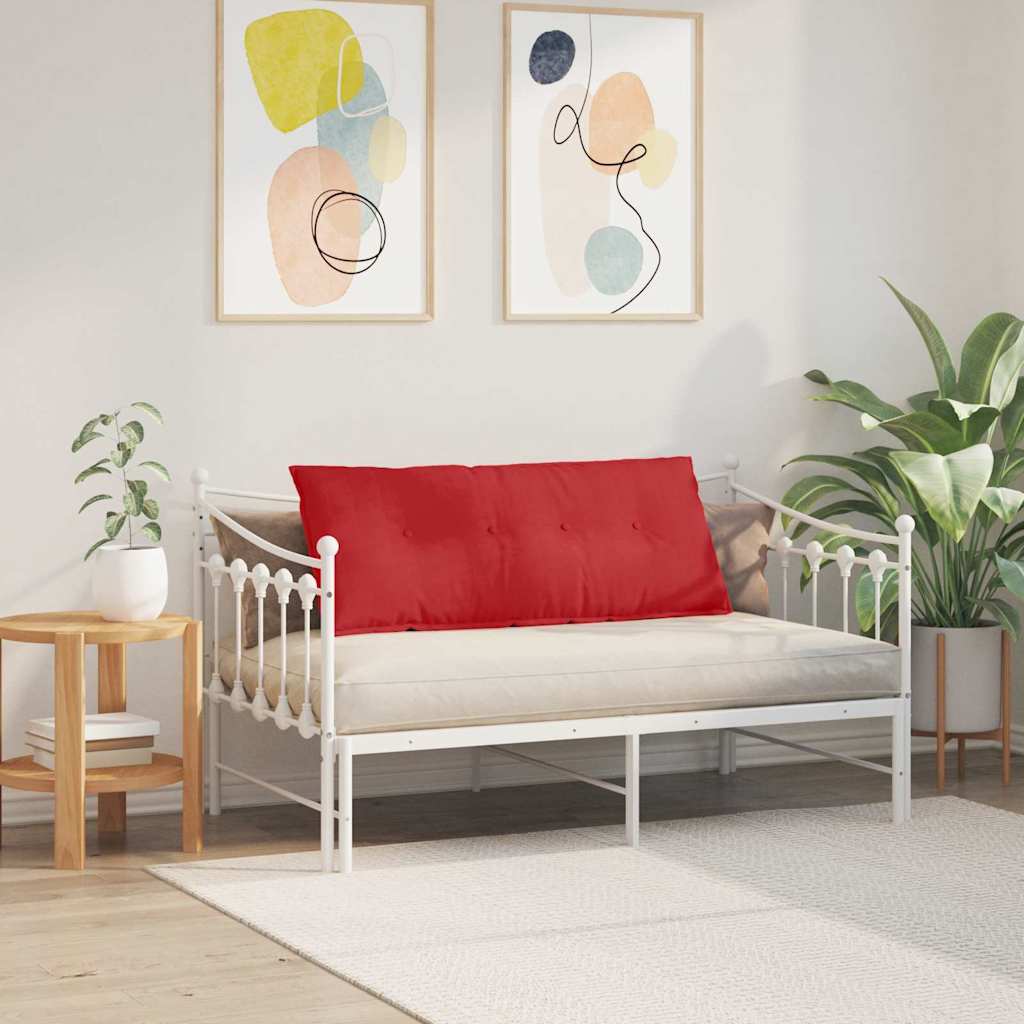Rückenkissen Hellgrau 50 x 19 x 45 cm Stoff
