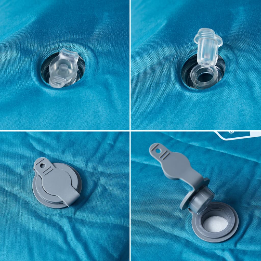 Selbstaufblasende Isomatte mit Kissen Grau