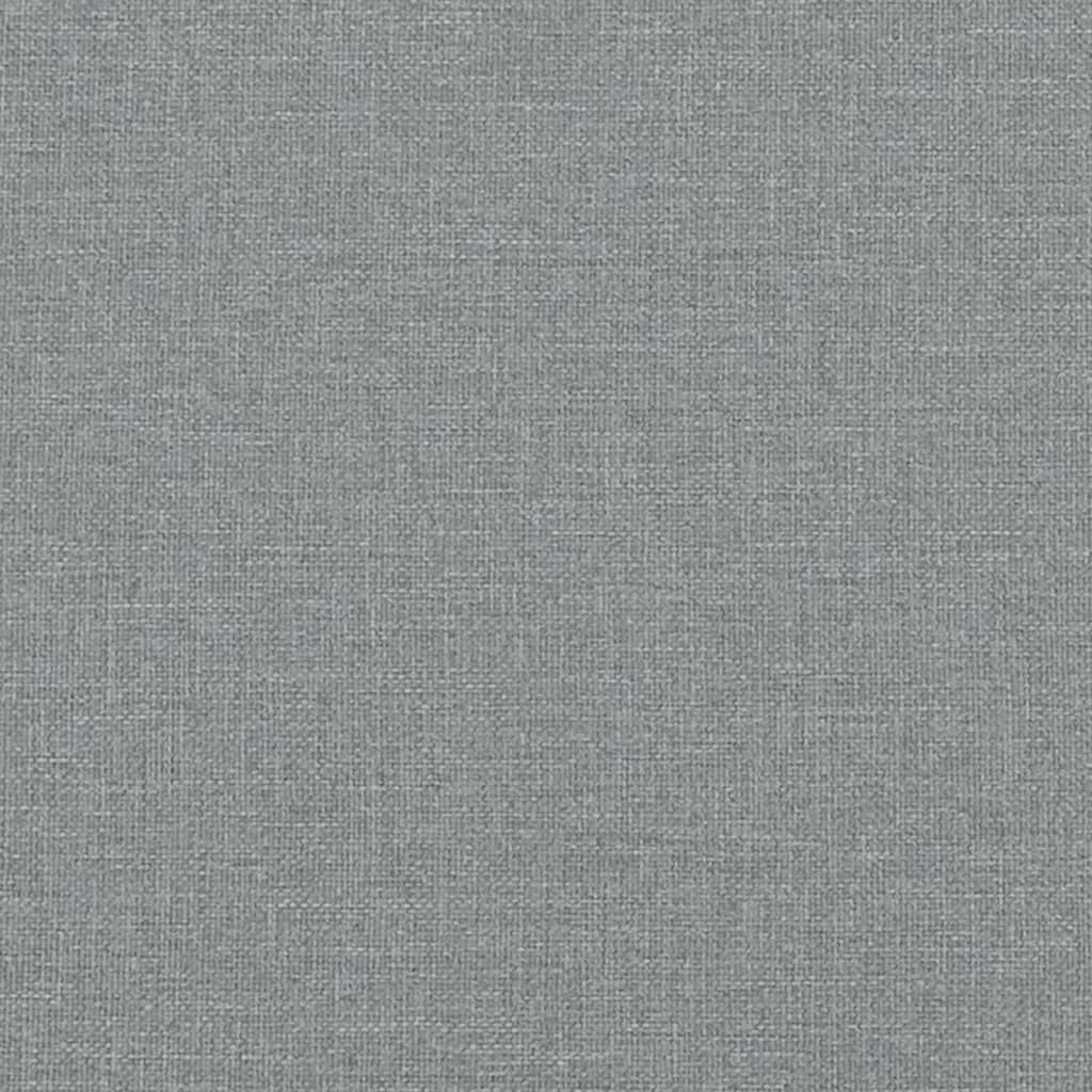 Bank mit Rückenlehne Dunkelgrau 120 x 62 x 75,5 cm Stoff