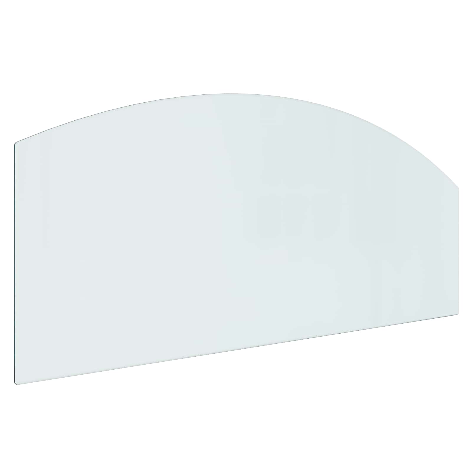 Feuerstelle Glasplatte Transparent 80 x 50 cm Glas