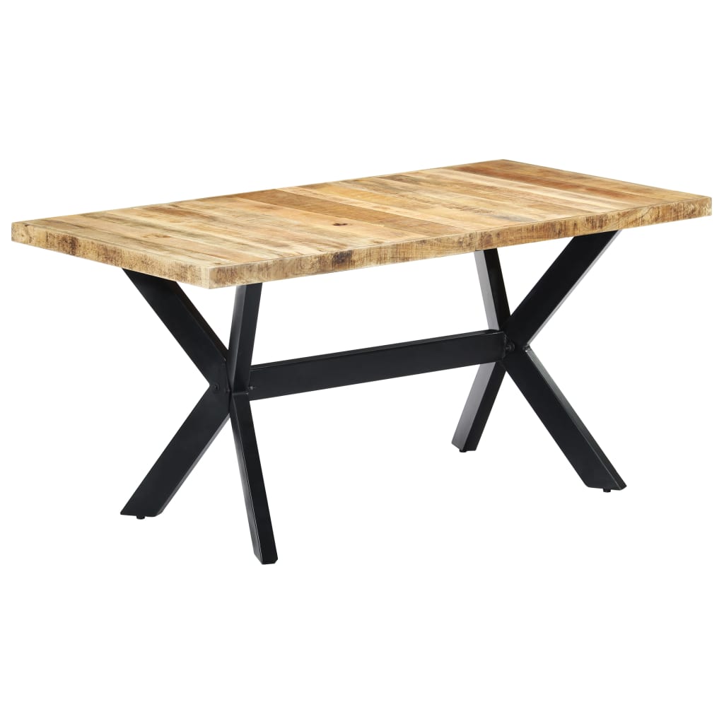 Esstisch Massivholz Mango und Stahlgestell 180 cm