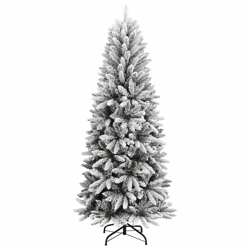 Künstlicher Weihnachtsbaum mit 150 LEDs mit Ständer Weiß 120 cm