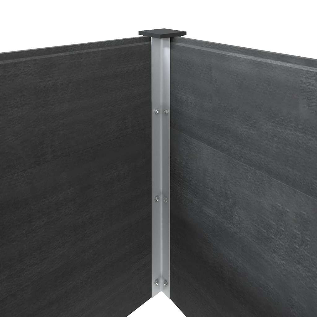 Garten-Hochbeet 200x50x54 cm WPC Grau