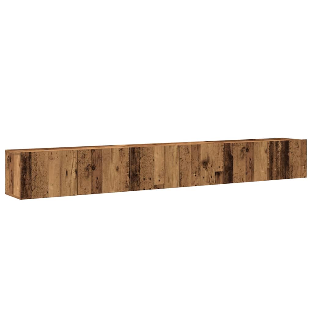 3-tlg. TV-Schrank-Set Weiß Holzwerkstoff