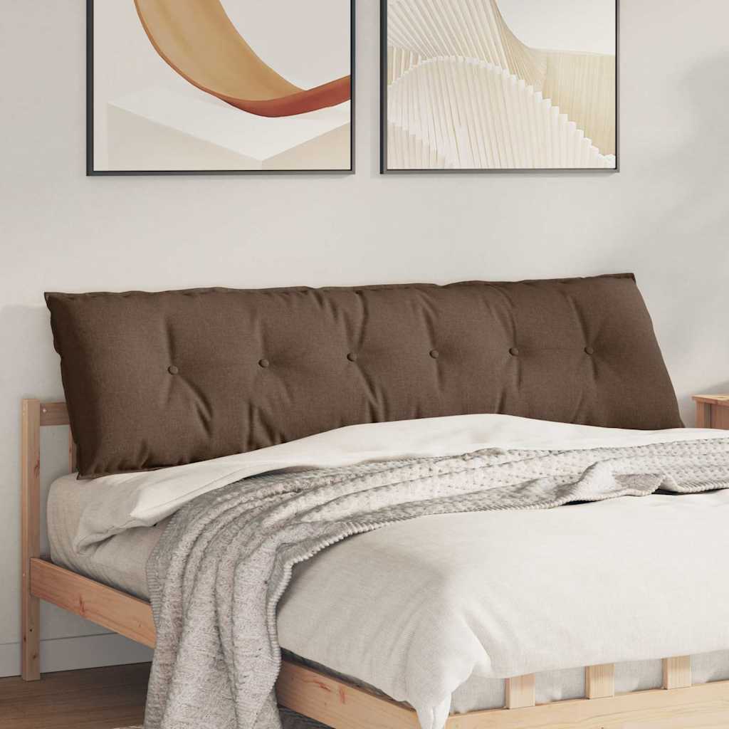 Rückenkissen Hellgrau 50 x 19 x 45 cm Stoff