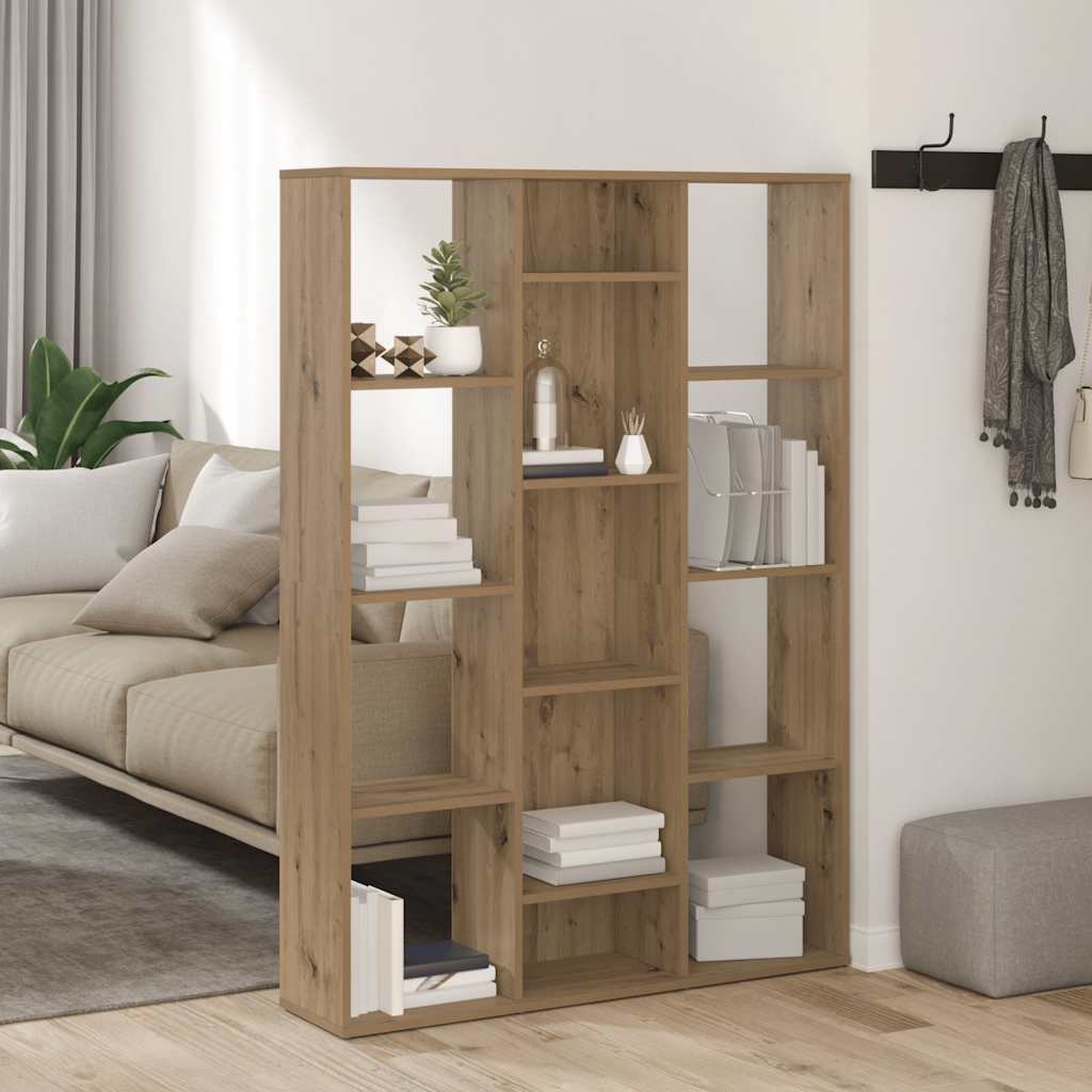 Raumteiler/Bücherregal Weiß 100x24x140 cm Holzwerkstoff