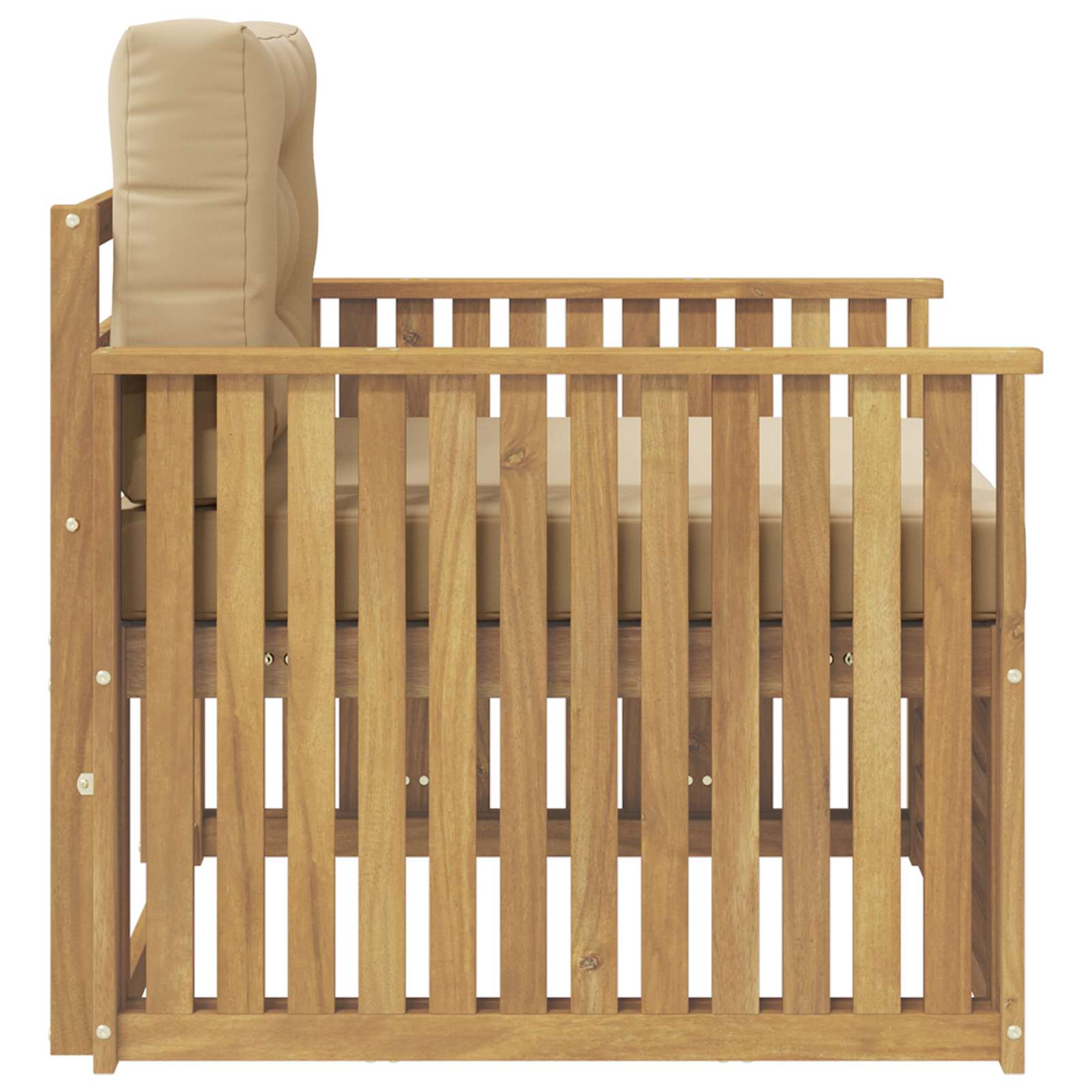 2 Stück Outdoor-Sofa Natur