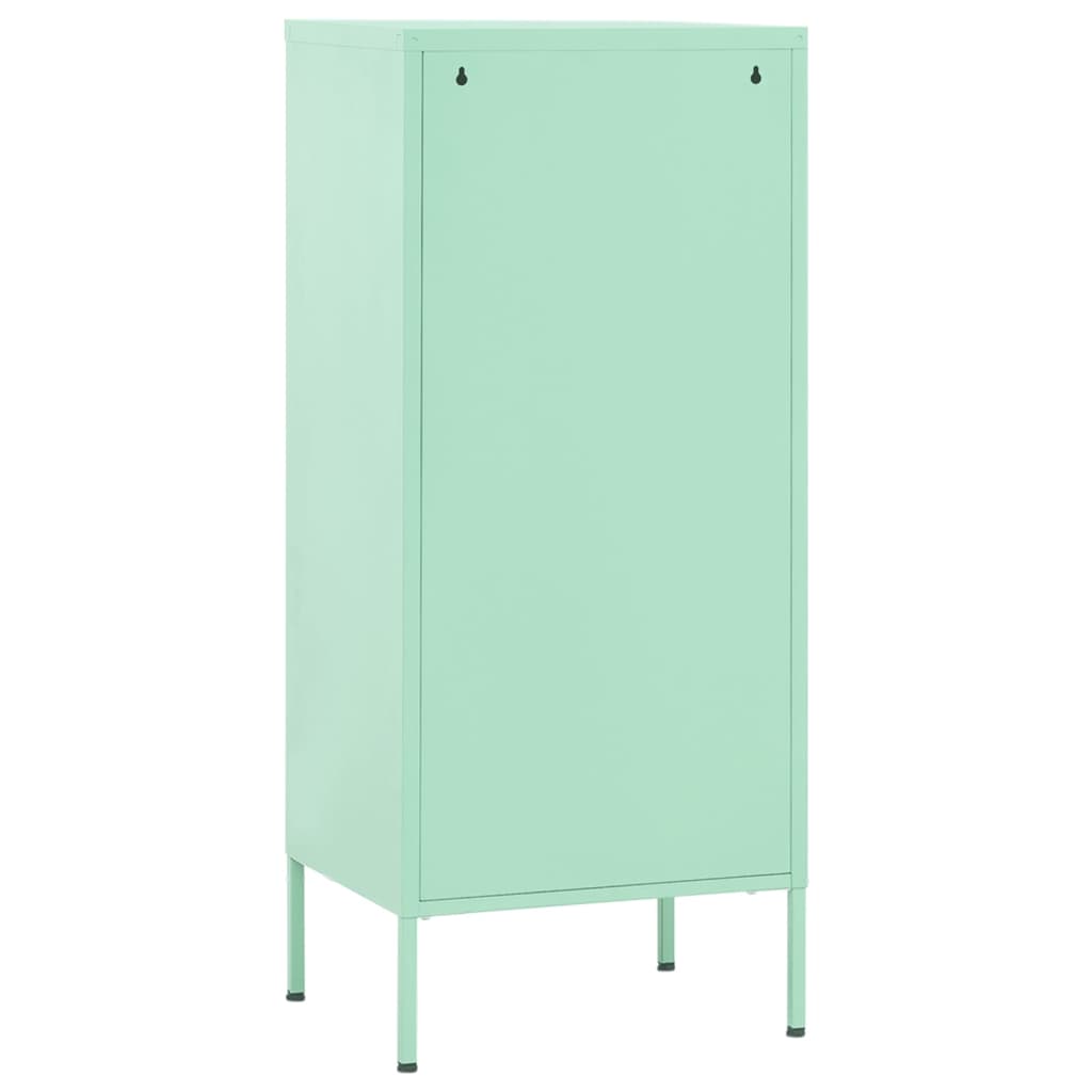 Beistellschrank Olivgrün 42,5x35x101,5 cm Stahl