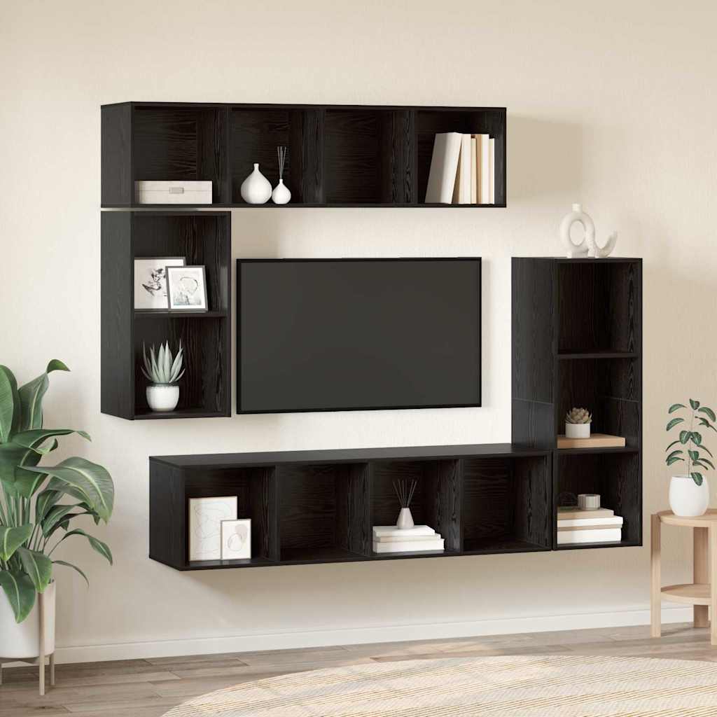 4-tlg. TV-Schrank-Set Weiß Holzwerkstoff