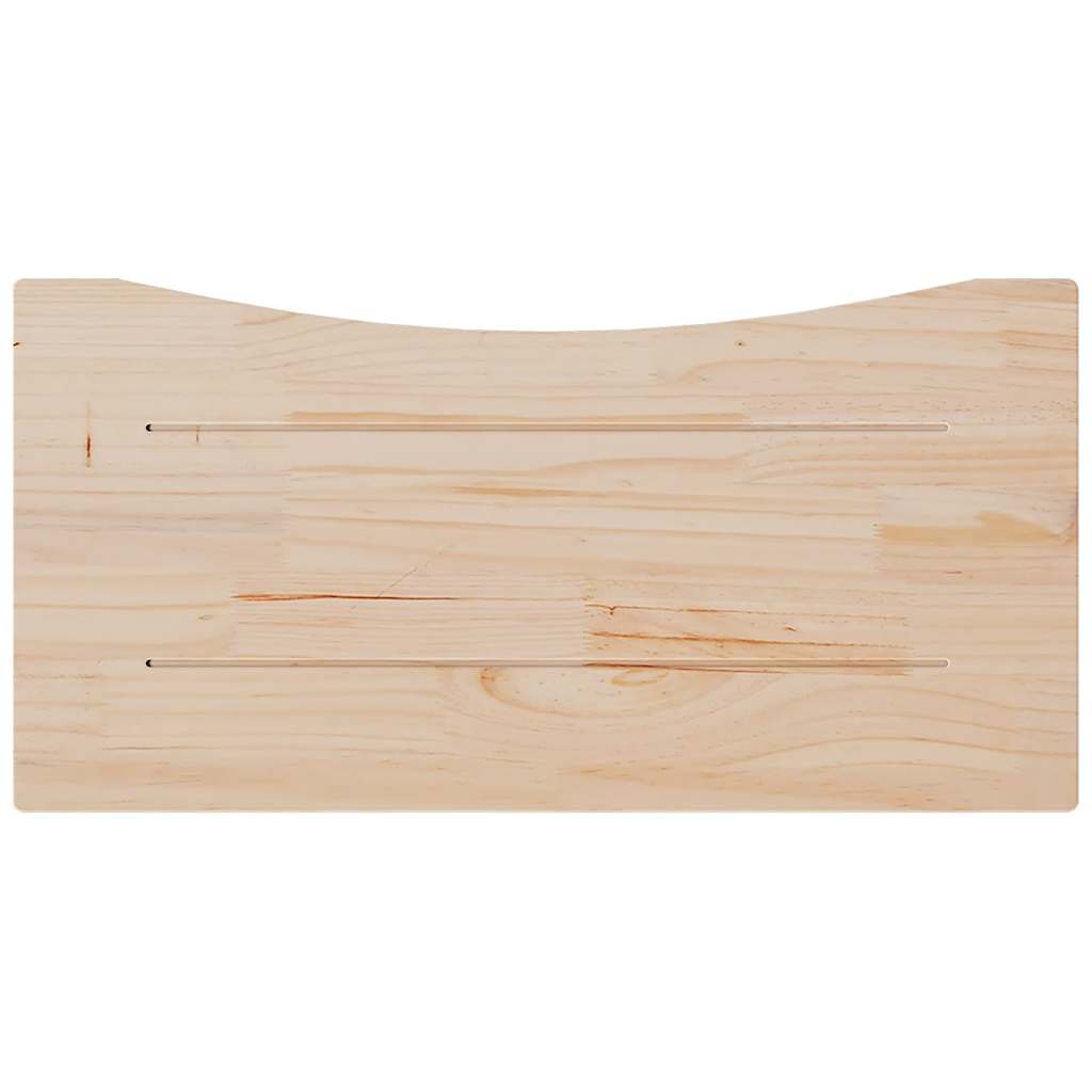 Schreibtischplatte 80x40x2,5 cm Massivholz Kiefer