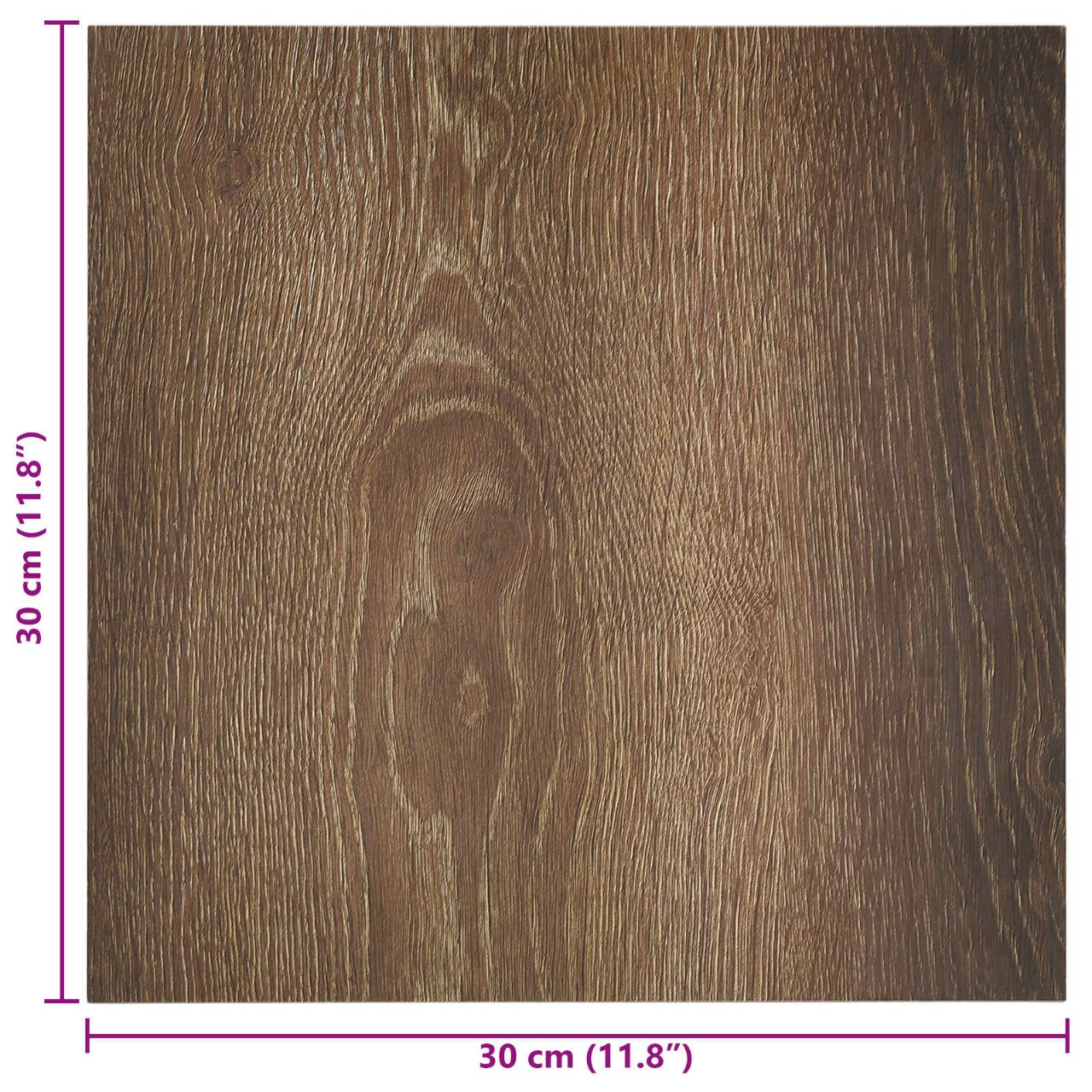 Selbstklebende Bodenplanken 30,5 x 30,5 cm 20 pcs PVC Betongrau
