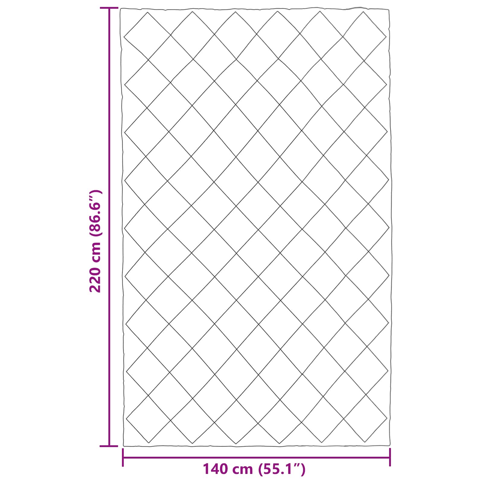 Sommerdecke Anthrazit 200 x 135 cm Mikrofaser