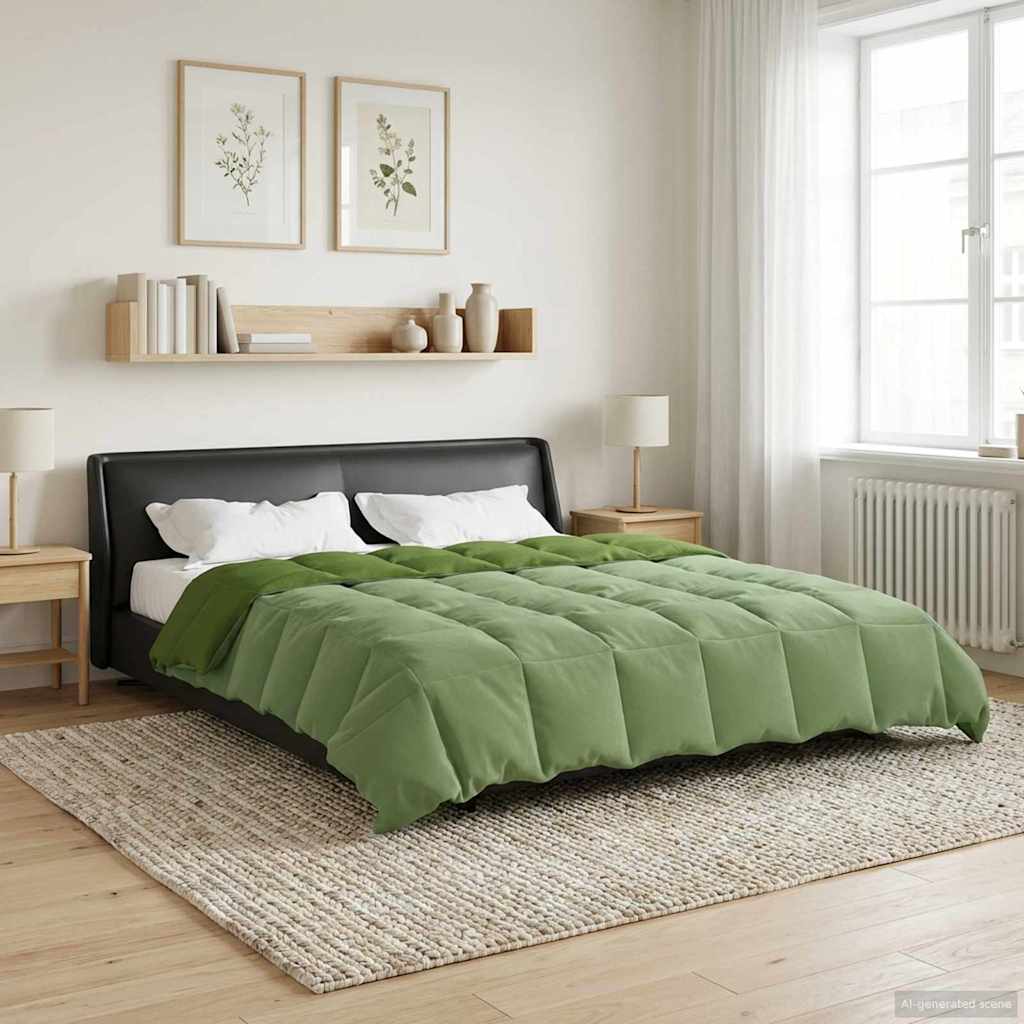 Winterbettdecke Gepolstert Anthrazit 240 x 260 cm Mikrofaser