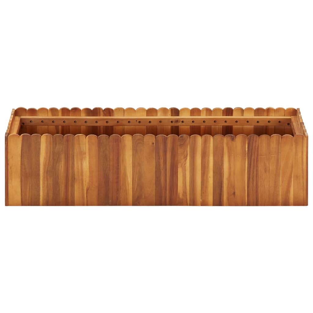 Garten-Hochbeet 50 x 30 x 25 cm Massivholz Akazie