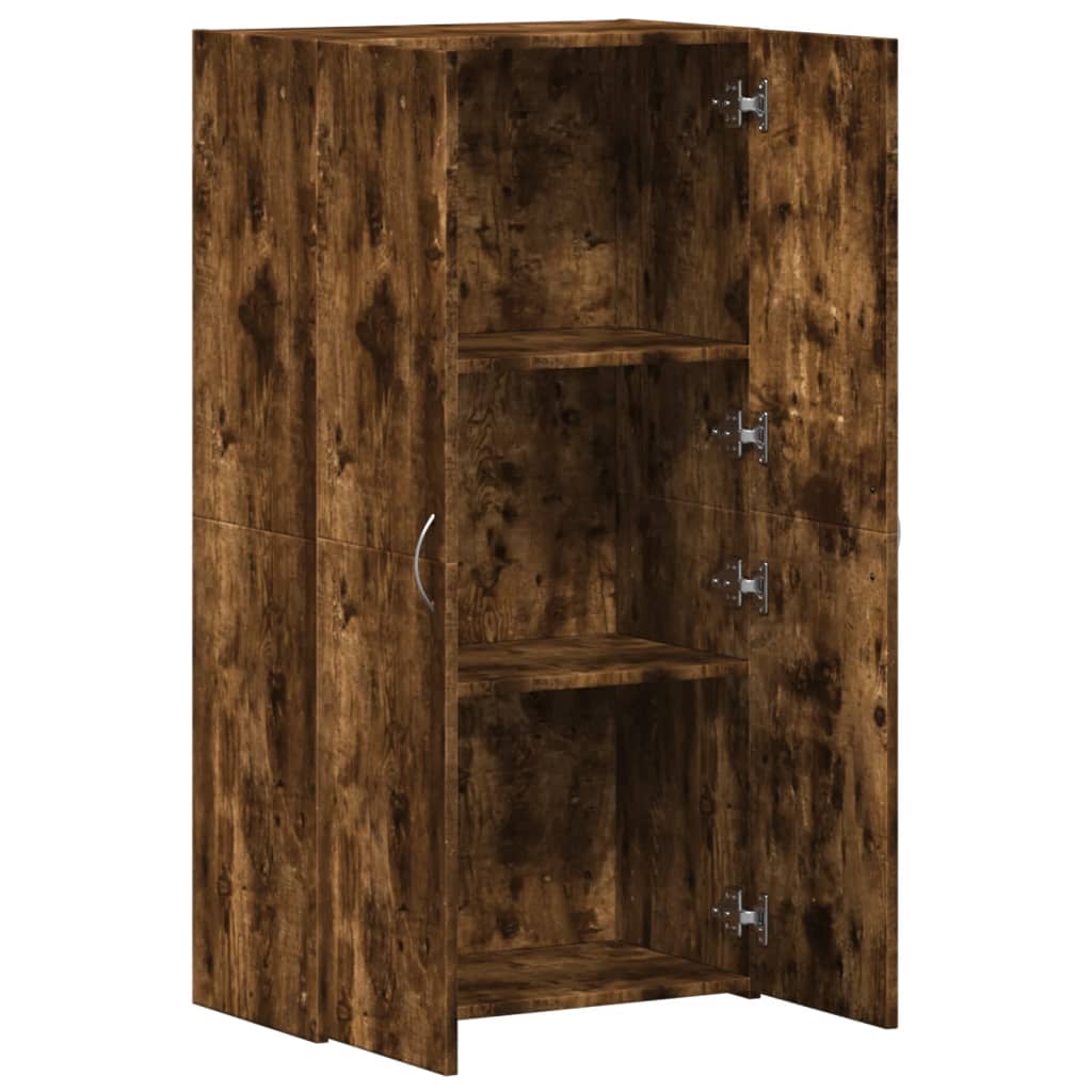 Aktenschrank Weiß 60x32x153 cm Holzwerkstoff