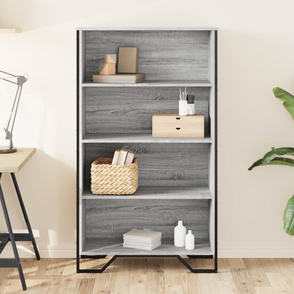 Bücherregal Schwarz 80x31x169 cm Holzwerkstoff