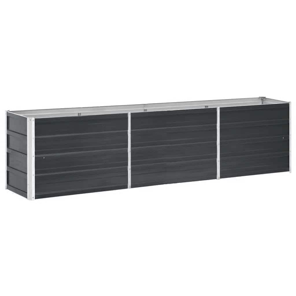 Hochbeet Anthrazit 160 x 80 x 77 cm Verzinkter Stahl