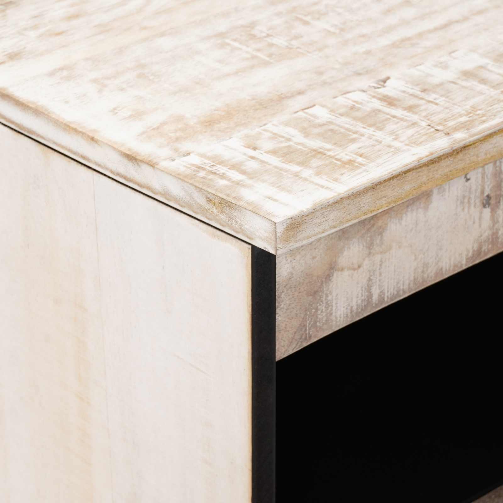Sideboard mit Speicher Braun 60 x 33,5 x 75 cm Massivholz Mango