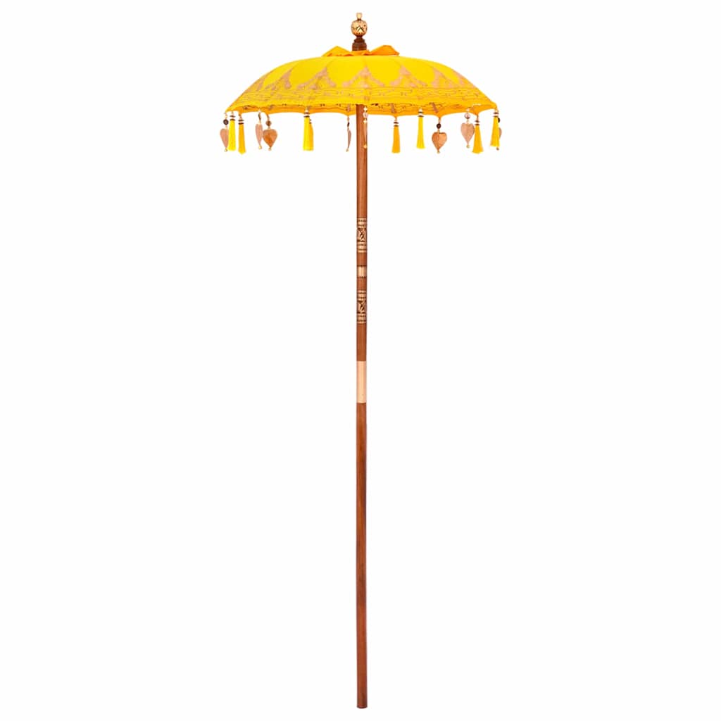 Balinesischer Sonnenschirm Creme 125 x 125 x 260 cm