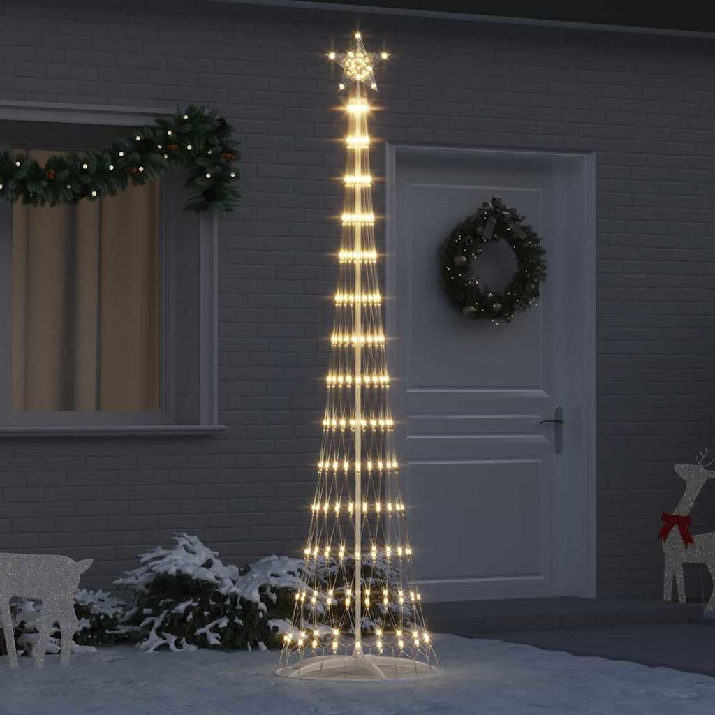 LED-Weihnachtsbaum Warmes Weiß 51 x 51 x 190 cm Metall