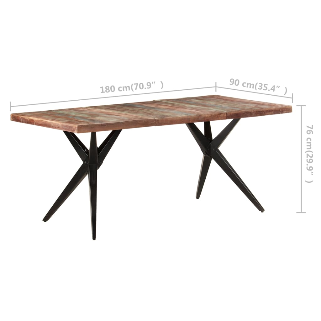 Esstisch 160x80x76 cm Massivholz Akazie