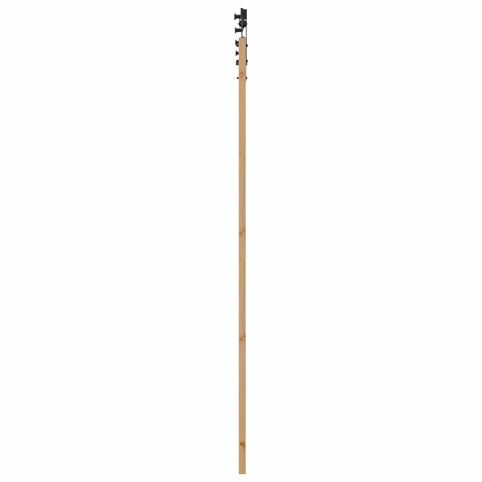 Schiebetür Natürlich und Schwarz 61 x 198,5 cm