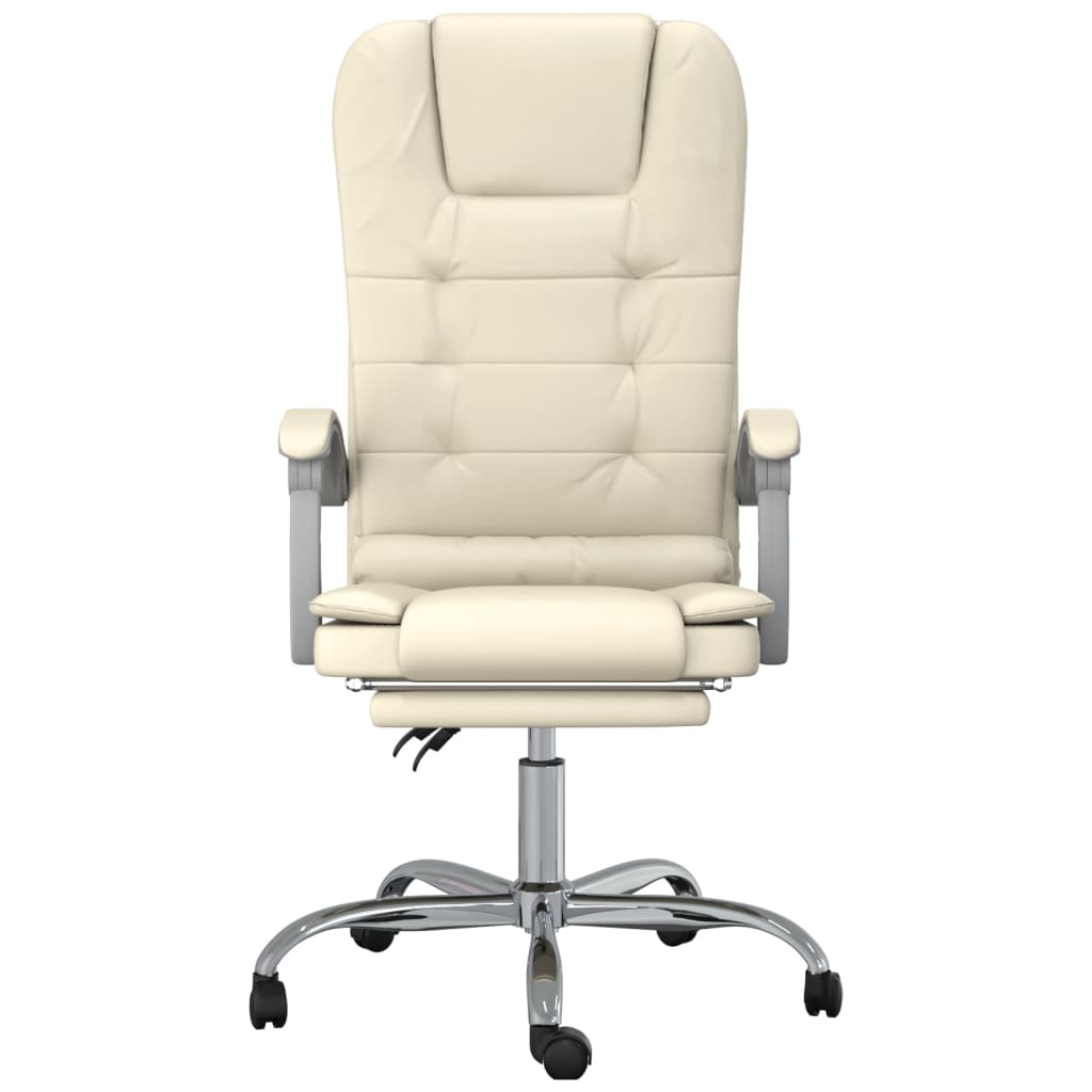 Bürostuhl mit Massagefunktion Schwarz Kunstleder
