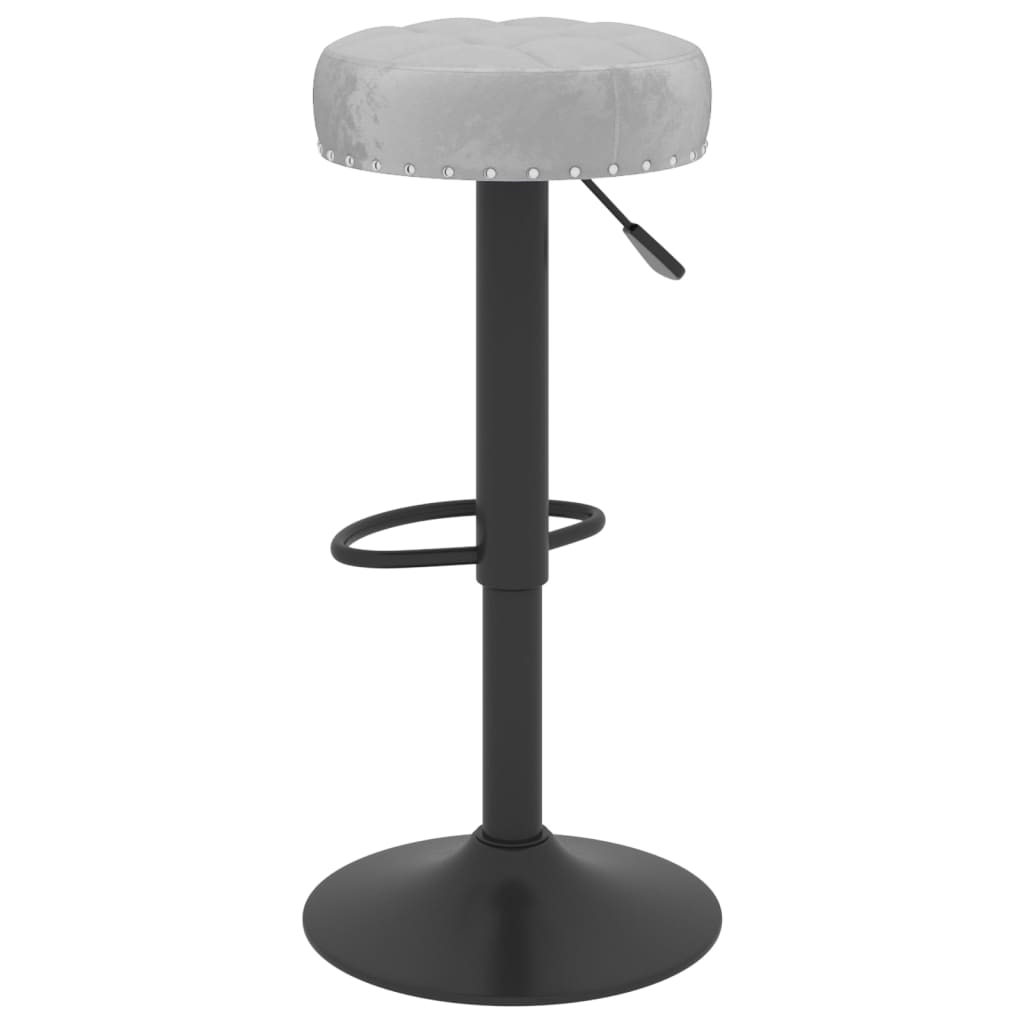Barhocker 2 Stk. Creme Samt