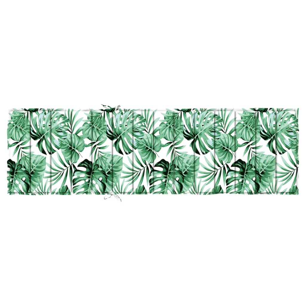 Liege-Kissen Blatt Blattmuster 200 x 70 x 3 cm Oxford-Stoff