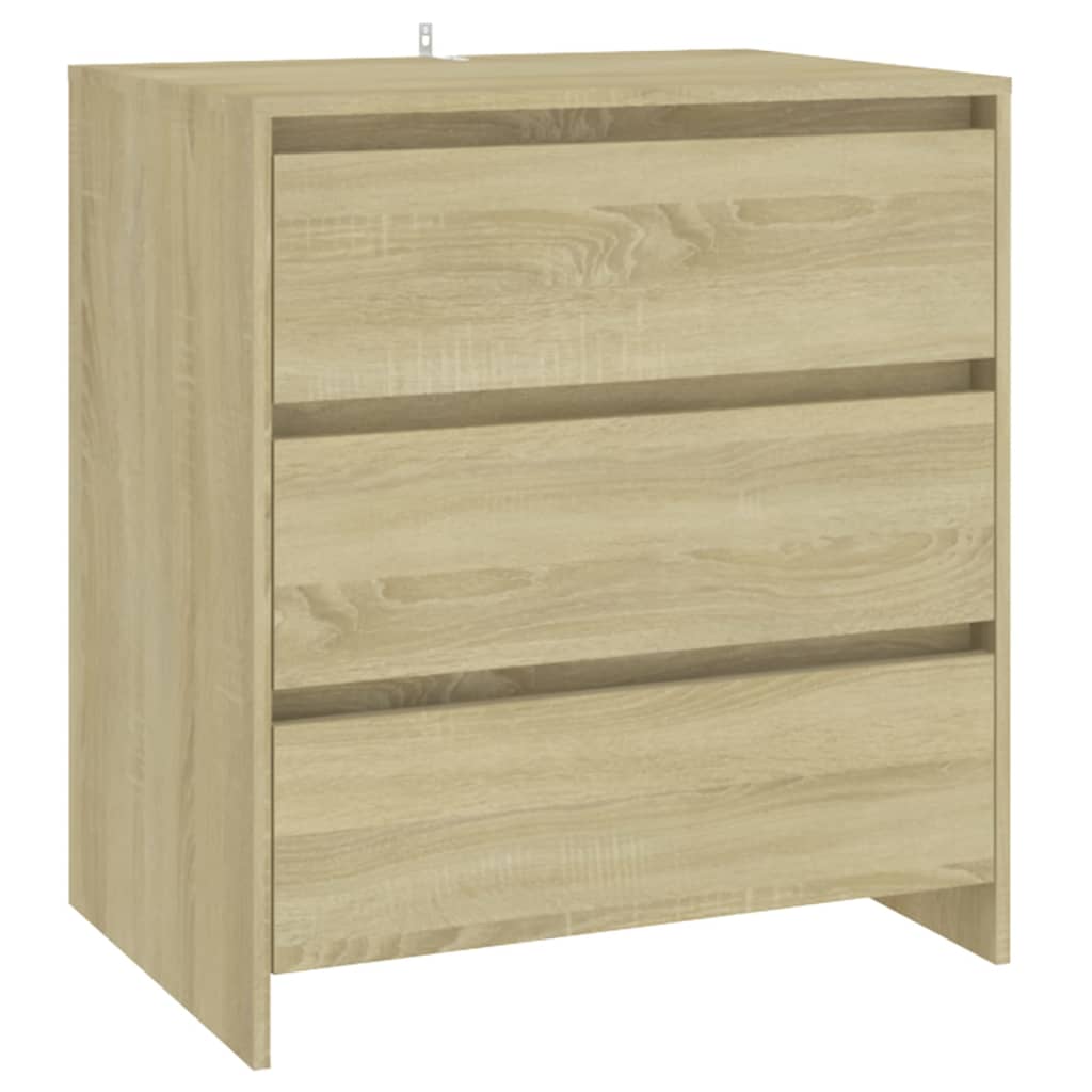 3-tlg. Sideboard Weiß Holzwerkstoff