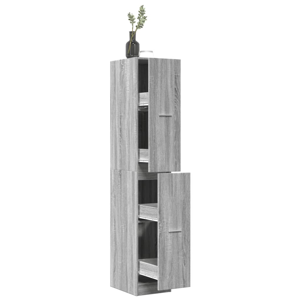 Apothekerschrank Weiß 30 x 41 x 174,5 cm Holzwerkstoff