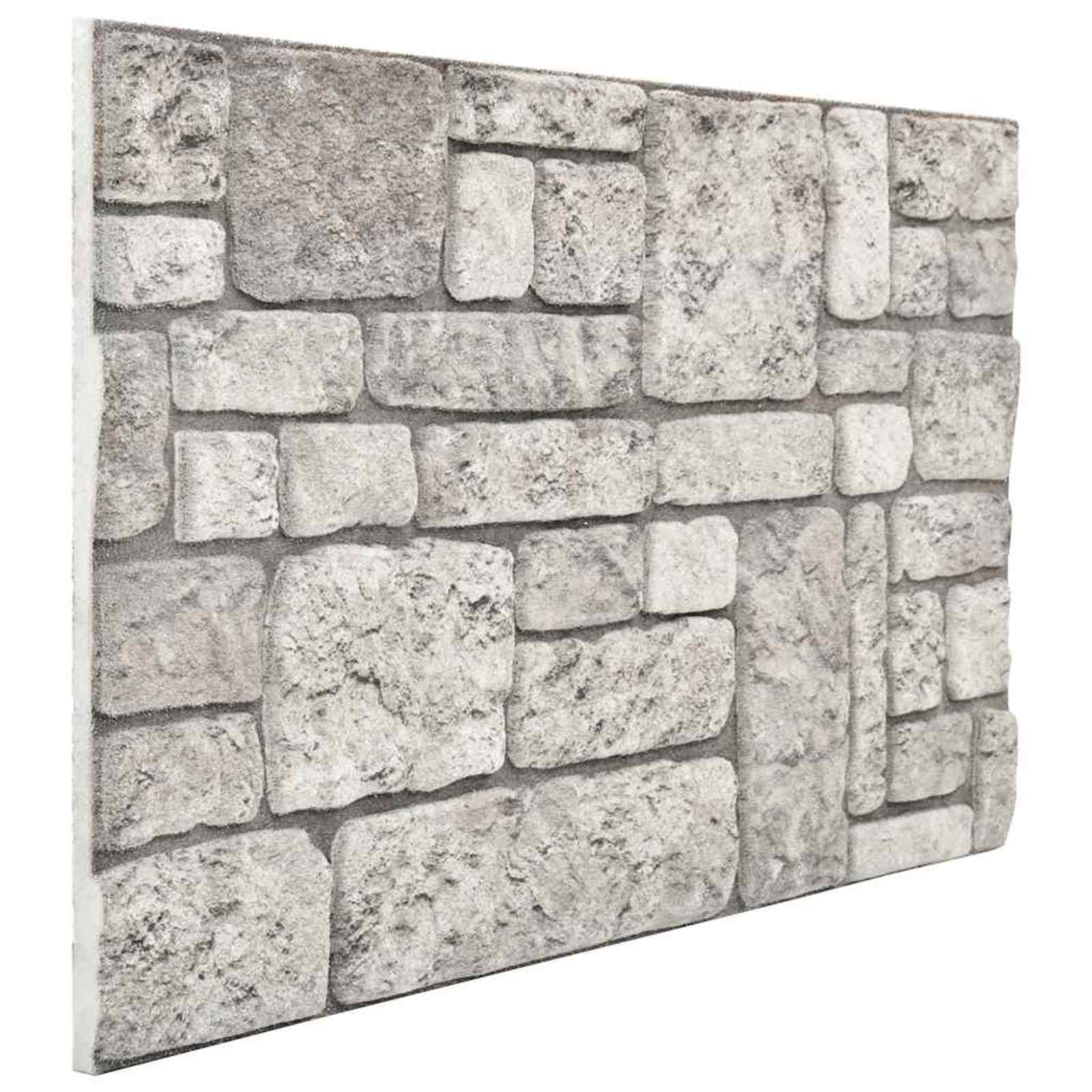 Wandpaneele 10 pcs Ziegel 100 x 50 cm EPS-Schaum