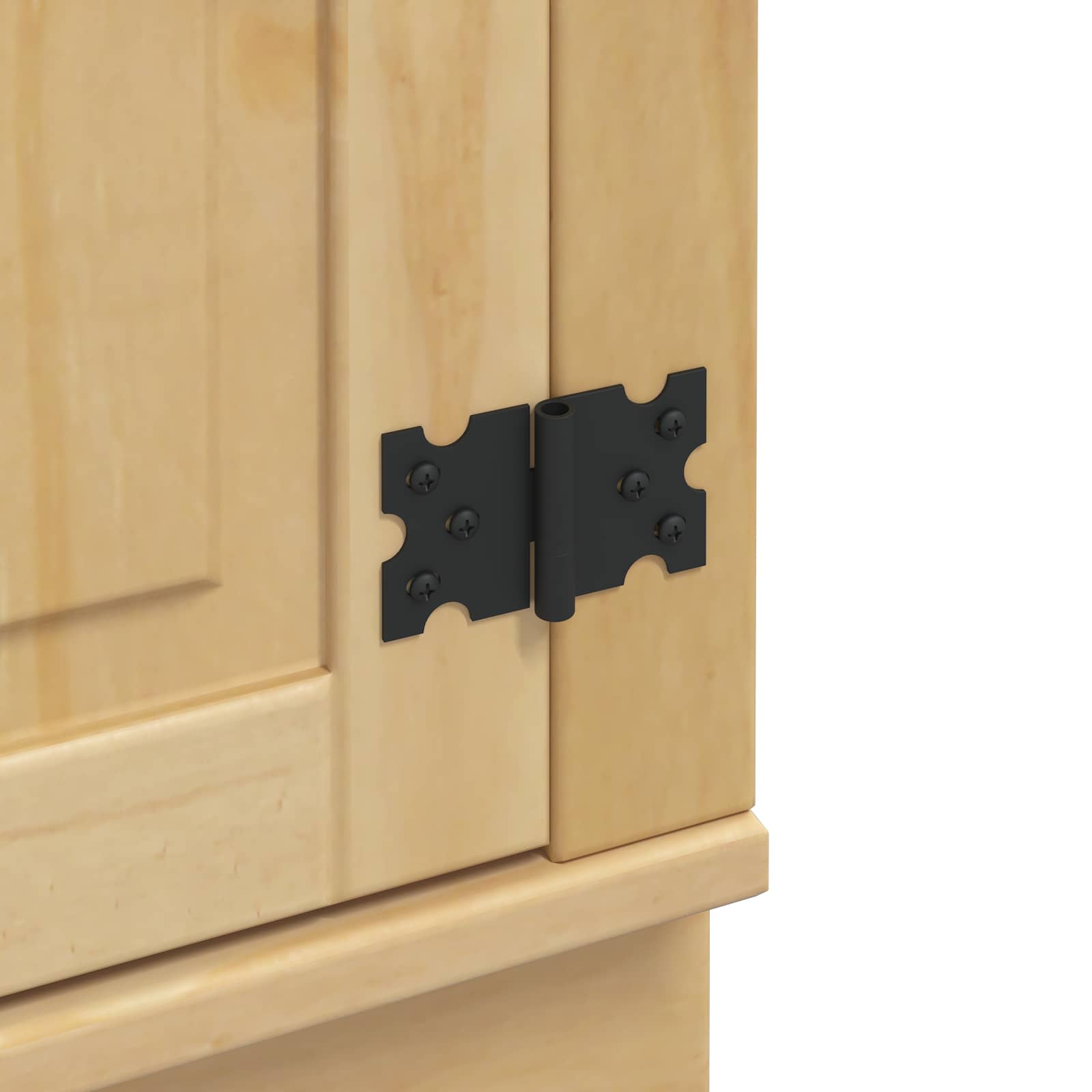 Schrank SKI Honigbraun 60 x 46 x 81,5 cm Massives Kiefernholz